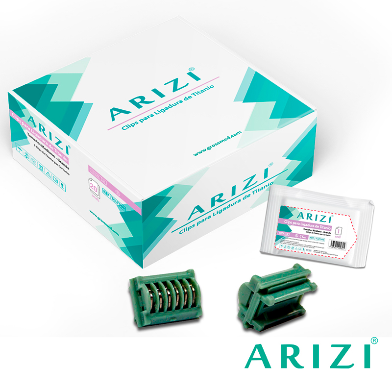 Clip de Titanio para Ligadura Caja x 20 Unds ARIZI 