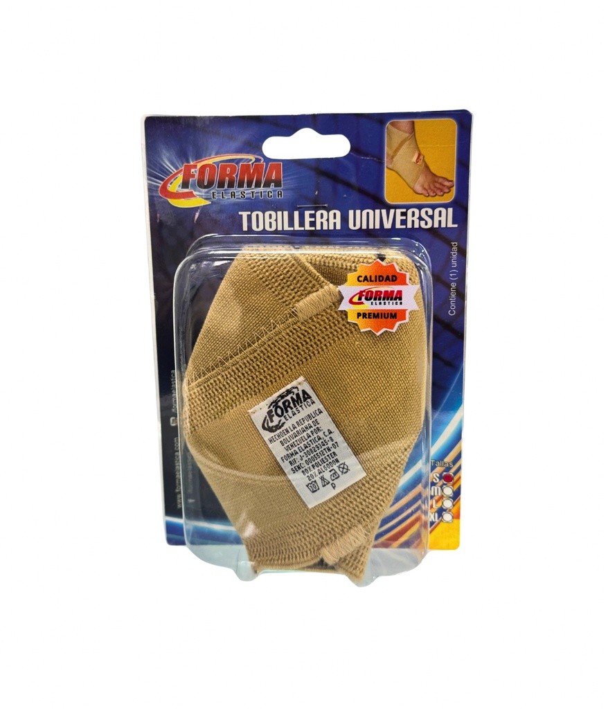 Tobillera Universal Und FORMA ELASTICA Para Soporte, Apoyo y Prevención