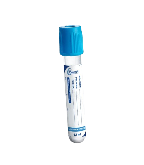 Tubo de Extraccion Sanguinea De plastico resistente Und VALEMEDIC