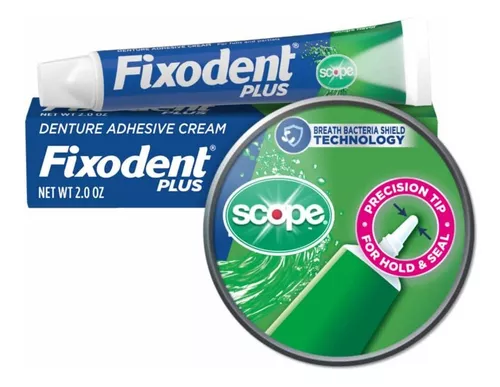 Adhesivo para Protesis 2 oz Und FIXODENT PLUS