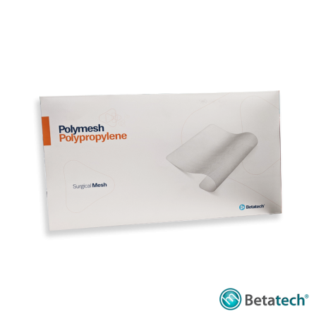 Malla Quirúrgica De Polipropileno Polymesh De 30cm x 30cm Paquete x 5 Unds  BETATECH