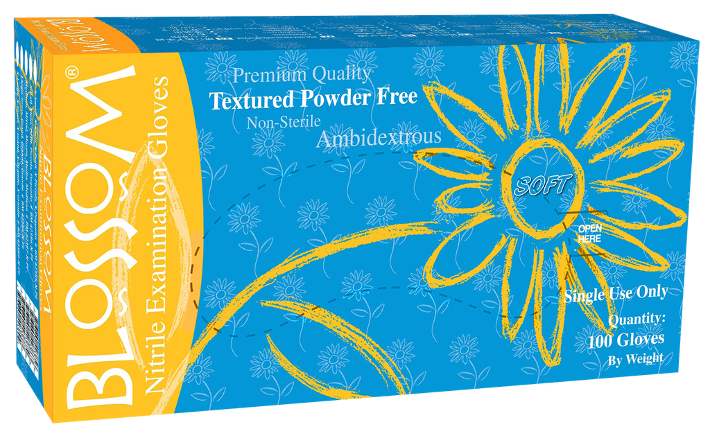 Guantes de Nitrilo Caja x 100 unds BLOSSOM
