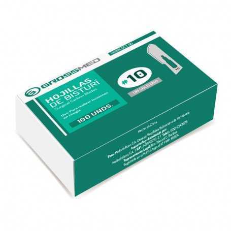Hojilla de Bisturí (Acero) 100 Und GROSSMED