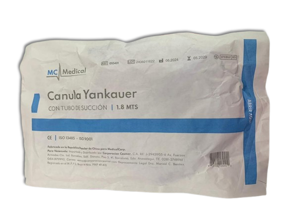 Canula Yankauer con Tubo de Succion Und MC MEDICAL 