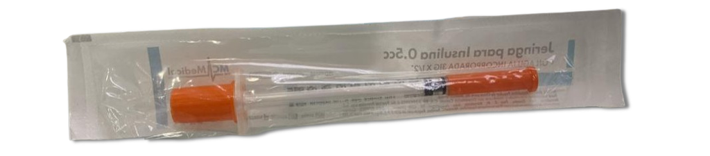 Jeringa de Insulina Esteril Descartable Con Aguja Und MC MEDICAL