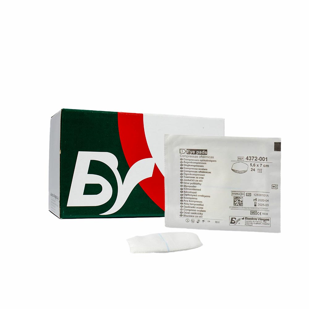 Aposito Ocular 5.6cm X 7cm Caja x 60 Unds Bastos Viegas