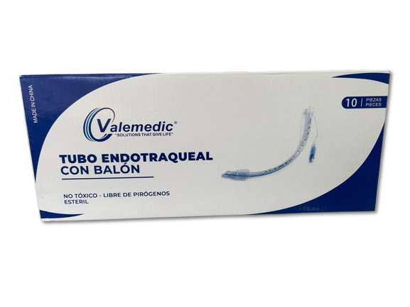 Tubo Endotraqueal con Balon Caja x 10 Unds VALEMEDIC