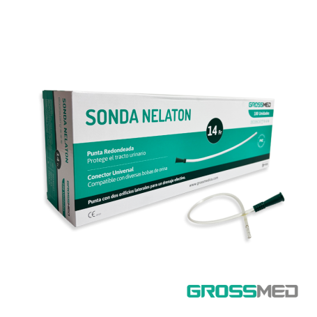 Sonda Nelaton de PVC Caja x 100 Unds GROSSMED Tipo Estandar