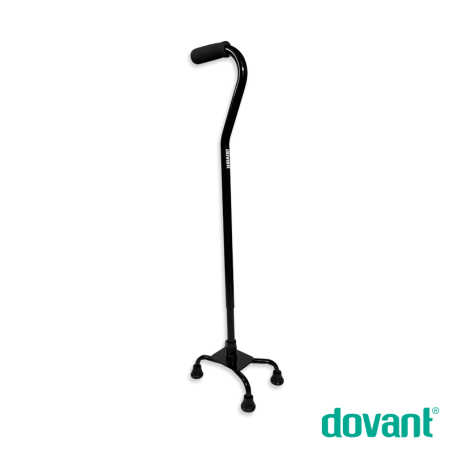 Bastón de Aluminio de 4 Puntos Und DOVANT Base Angosta