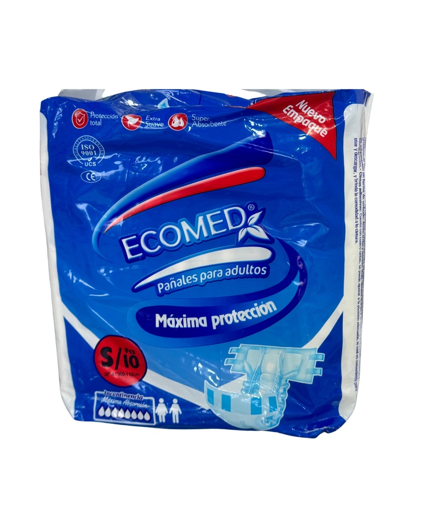 Pañales para Adultos Paquete x 10 Unds ECOMED