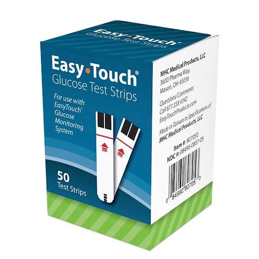 Tiras Reactivas de Glucosa Caja x 50 Unds EASY TOUCH