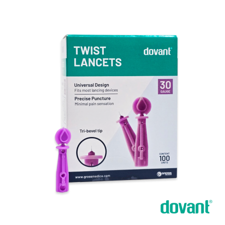Lancetas Tipo Twist Caja x 100 DOVANT