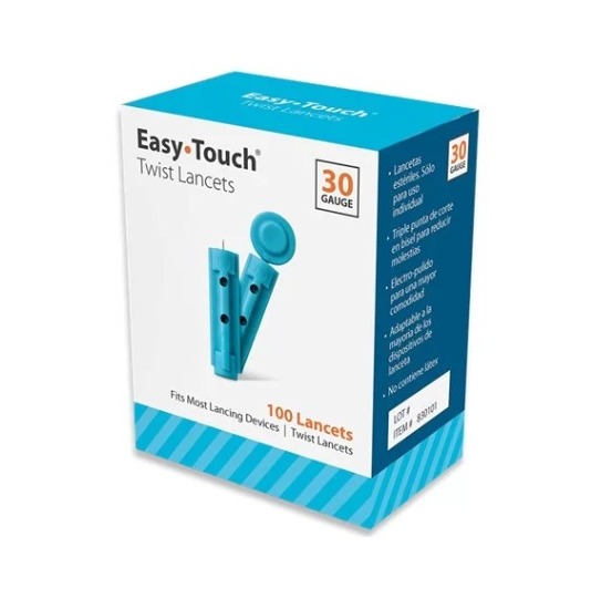 Lancetas Extraibles Caja x 100 EASY TOUCH 