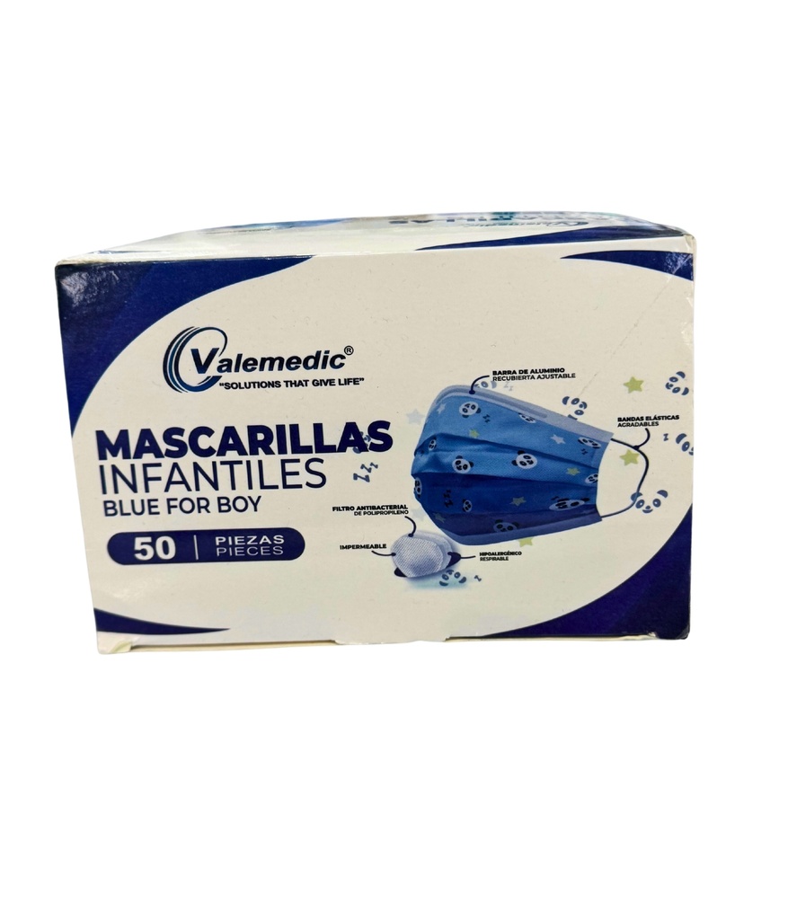 Tapa bocas Infantil Caja x 50 Unds VALEMEDIC