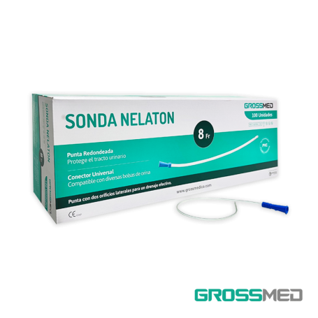Sonda Nelaton de PVC Caja x 100 Unds GROSSMED Tipo Estandar