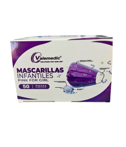 Tapa bocas Infantil Caja x 50 Unds VALEMEDIC