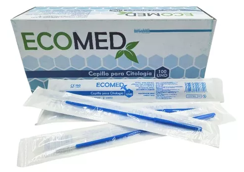 [CEP-CIT-ECO-KIT] Cepillo para Citología Estéril Caja De 100 Unds ECOMED