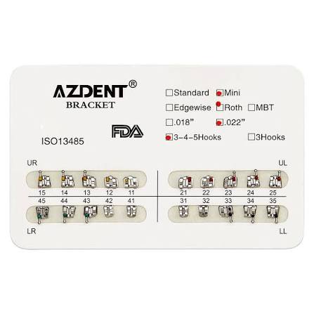 Brackets Mini Roth 0.022 W/H 345 Und