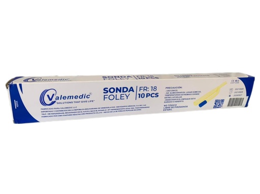 Sonda Foley Caja x 10 Unds VALEMEDIC