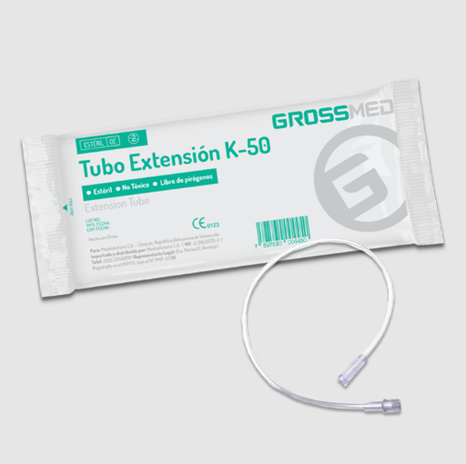 [TUB-EXT-GRO-BASE] Tubo de Extension K50 Esteril Und GROSSMED