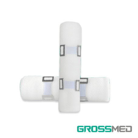 Venda Elastica Ajustable Max Und GROSSMED con clip Blanca No Esteril