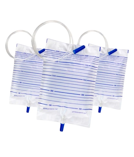 [BOL-REC-VAL-KIT] Bolsa Recolectora de Orina Estéril 2 Lts 10 unds VALEMEDIC