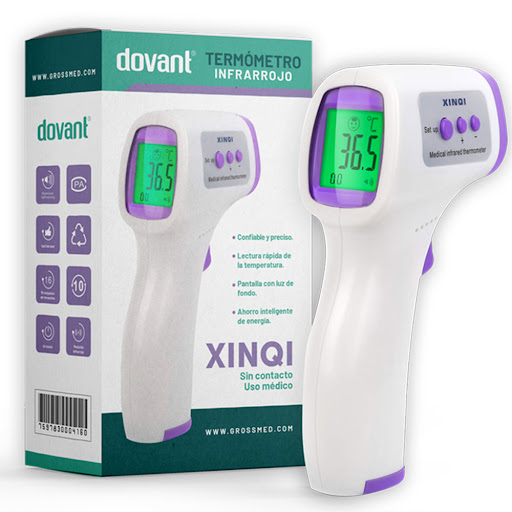 [TER-MED-DOV-BASE] Termometro Medico Infrarrojo Digital Xinqi UND DOVANT 