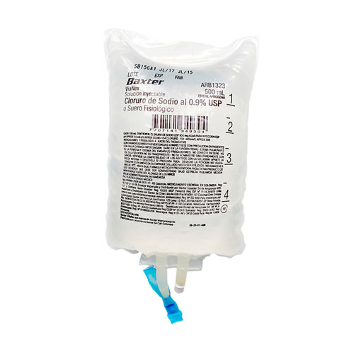 [SOL-FIS-BAX-BASE] Solucion Fisiologica 0.9% 500ml UND BAXTER
