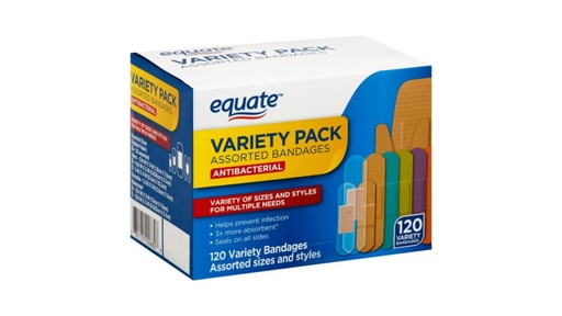 [CUR-ANT-EQU-BASE1] Curitas Antibacterianas Caja x 120 Unds EQUATE Variadas