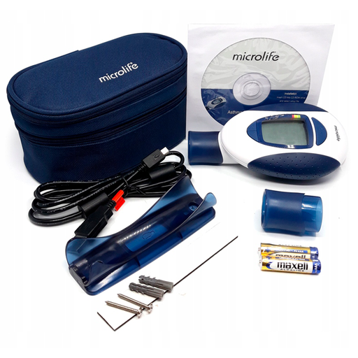 [MED-RES-MIC-BASE1] Medidor Respiratorio Digital de Flujo Máximo Und MICROLIFE