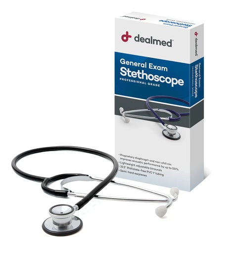 [EST-PRO-DEA-BASE1] Estetoscopio Profesional Und DEALMED Doble Campana