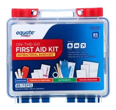 [BOT-PRI-EQU-BASE1] Botiquín de Primeros Auxilios Portátil Caja x 85 Unds EQUATE