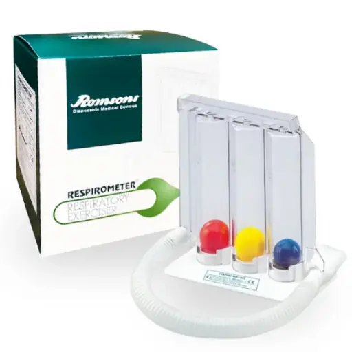 [EJE-PUL-ROM-BASE1] Ejercitador Pulmonar Triflo Und ROMSONS