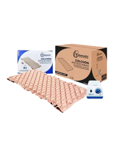 [COL-ANT-VAL-BASE1] Colchón Antiescaras Und VALEMEDIC De Presión Alterna con Bomba Regulable