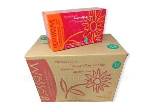 Guantes de Látex Bulto x 10 Cajas BLOSSOM 
