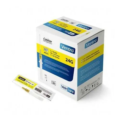 Cateter Intravenoso Caja x 50 Unds VEINCARE Ventro