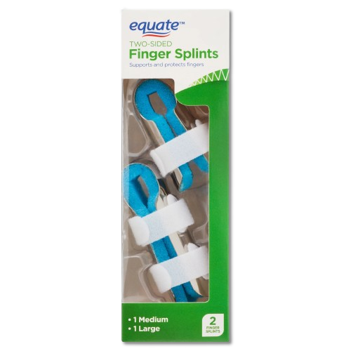 [FER-DED-EQU-BASE] Férulas Para Dedos De Dos Caras Set De 2 Unds EQUATE