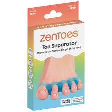 [ESP-SIL-ZEN-BASE] Espaciadores de Silicona para una Alineación Correcta de los Dedos Azul Und ZENTOES