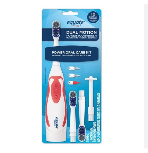 [KIT-CUI-EQU-BASE] Kit de Cuidado Bucal con Herramientas Interdentales Cepillo con Cerdas Suaves Und EQUATE