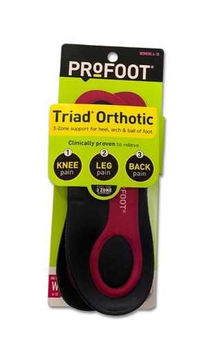 [PLA-ORT-PRO-BASE2] Plantillas Ortopédicas para Dolor de Rodilla, Pierna y Espalda Mujer 6/10 Und PROFOOT