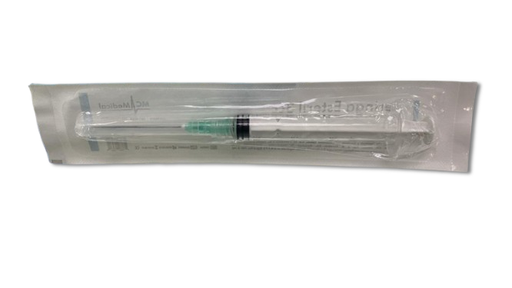 [JER-LUE-MCM-BASE] Jeringa 3ml/cc Luer Lock Con Aguja 21G x 11/2" Und MC MEDICAL