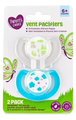 [CHU-ORT-PAR-BASE1] Chupon Ortodontico 0 meses en adelante Paquete x 2 Unds PARENT'S CHOICE Unisex