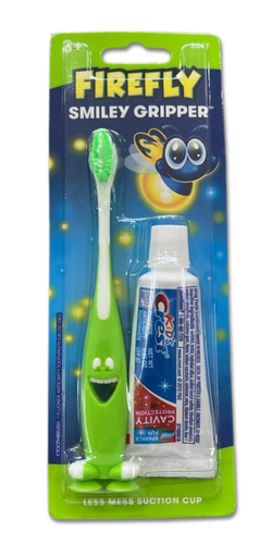 [CEP-DIE-FIR-BASE] Cepillo de Dientes para Niños con Pasta de Dientes Kid's Crest Und FIREFLY