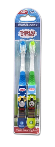 [CEP-DIE-BRU-BASE] Cepillo de Dientes para Niños de Thomas & Friends Set De 2 Unds BRUSH BUDDIES